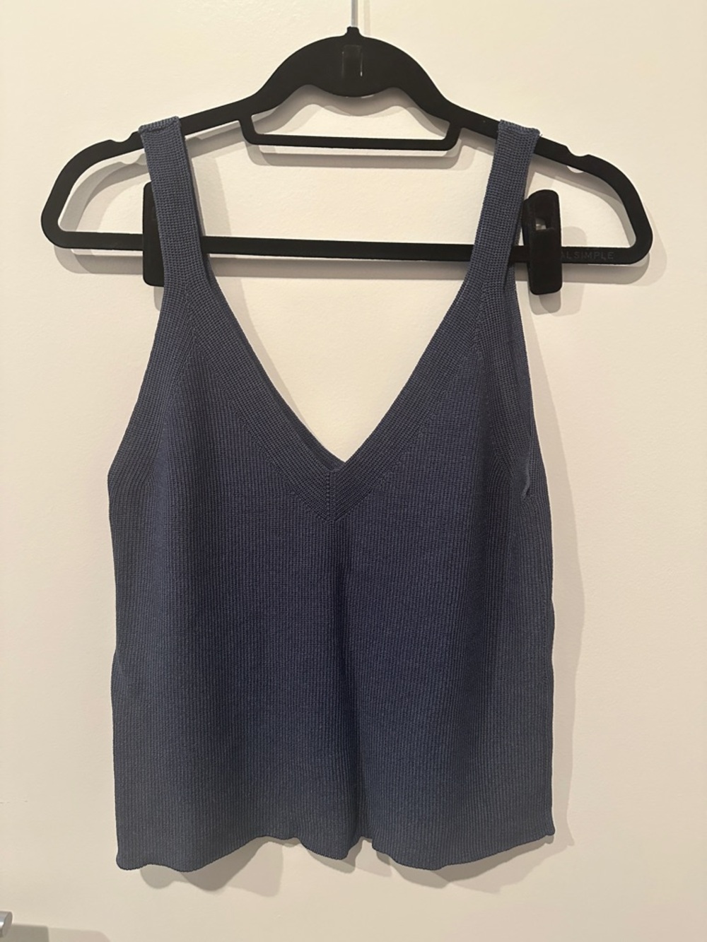 Zara Knit Tank Top Blue M
